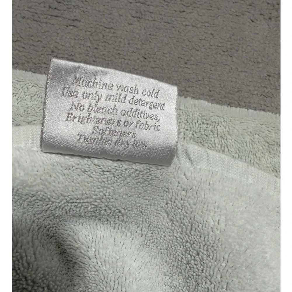 FRONTGATE Resort Collection Turkish Oversized Bath Towel Light Green Monogrammed